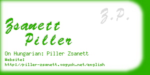 zsanett piller business card